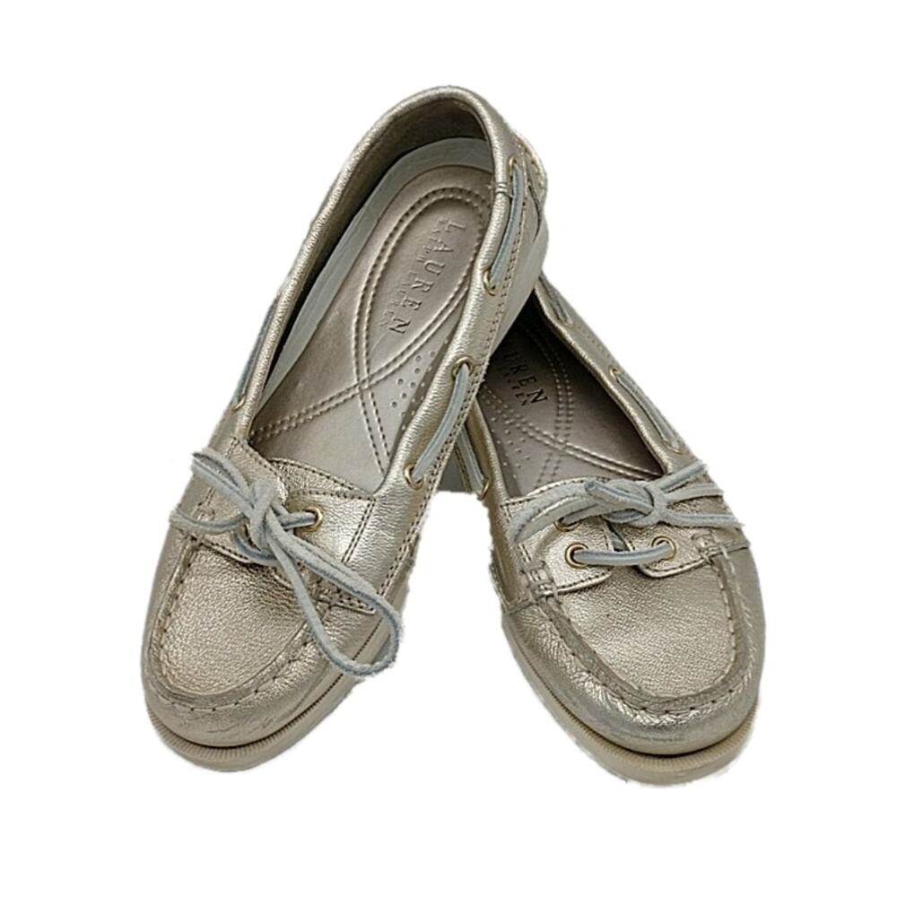 Lauren Ralph Lauren Yarina Gold Size 7
